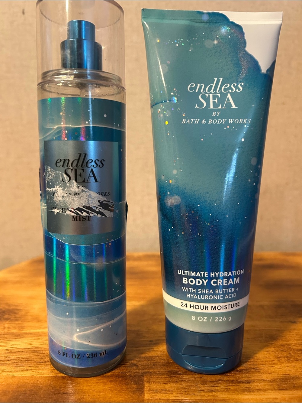 Bath & Body Works Endless Sea Body Cream & Mist - Teal Blue